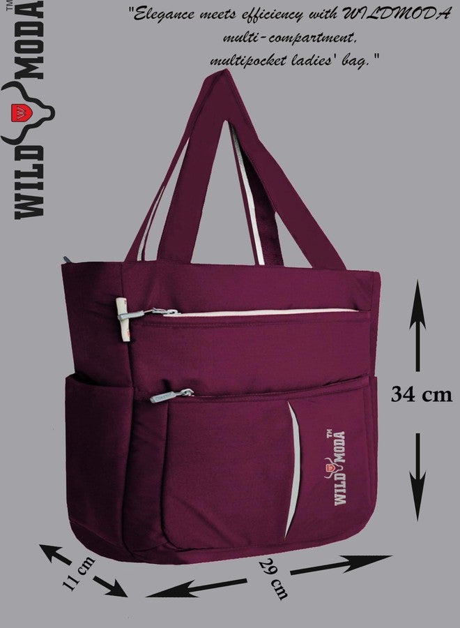 WILD MODA KAREENA MULTIPURPOSE SHOULDER & TOTE BAG (Purple) - Image 4
